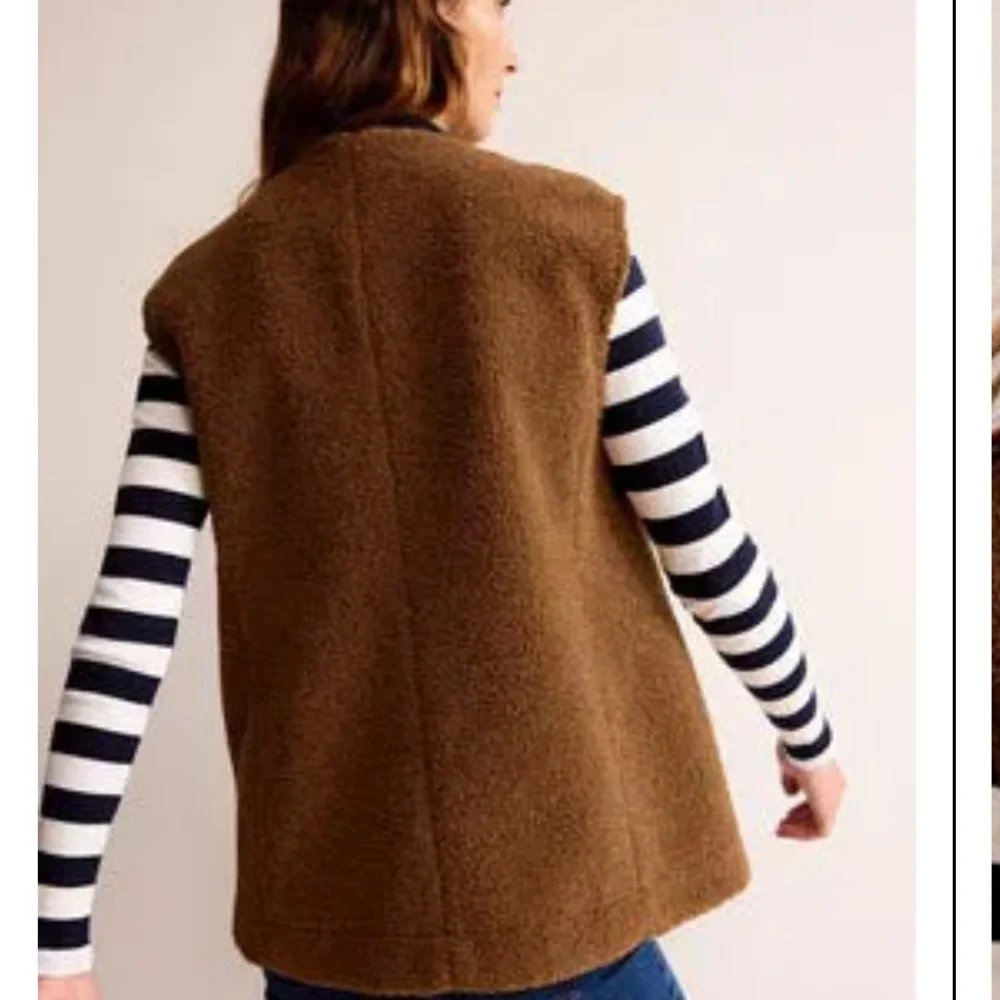 BODEN Teddy Gilet (fuzzy vest), Sz 2 - Picture 5 of 7
